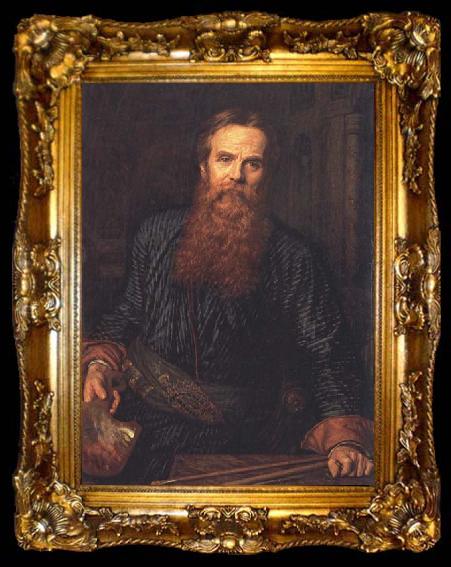 framed  William Holman Hunt Self-Portrait, ta009-2